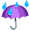 Umbrella With Rain Drops emoji on Messenger